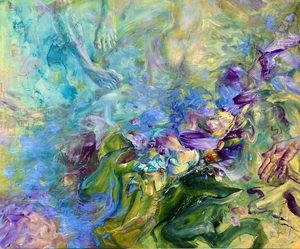 FRAGMENTE-EINES-AMYGDALA-HIJACKS / 2026 / Öl auf Leinwand / 120 x 100 cm